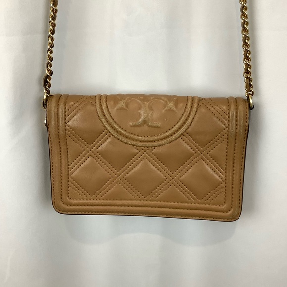 Tory Burch Quilted Leather Fleming Soft Wallet on Chain Bag - Picture 5 of 16